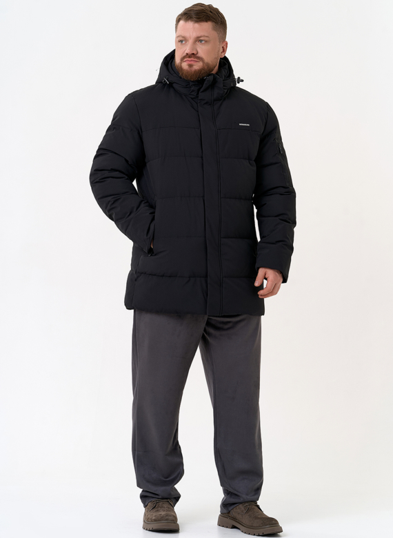 Мужской пуховик с капюшоном