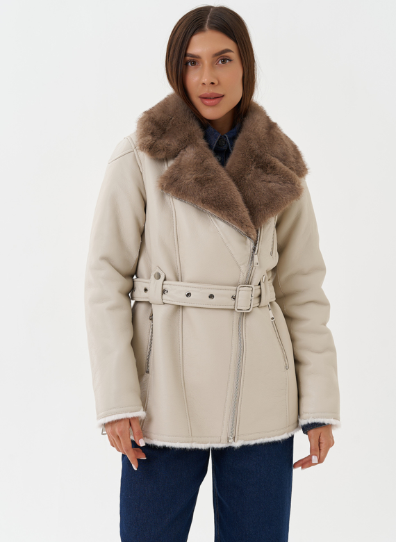 Дубленка "косуха" из эко кожи