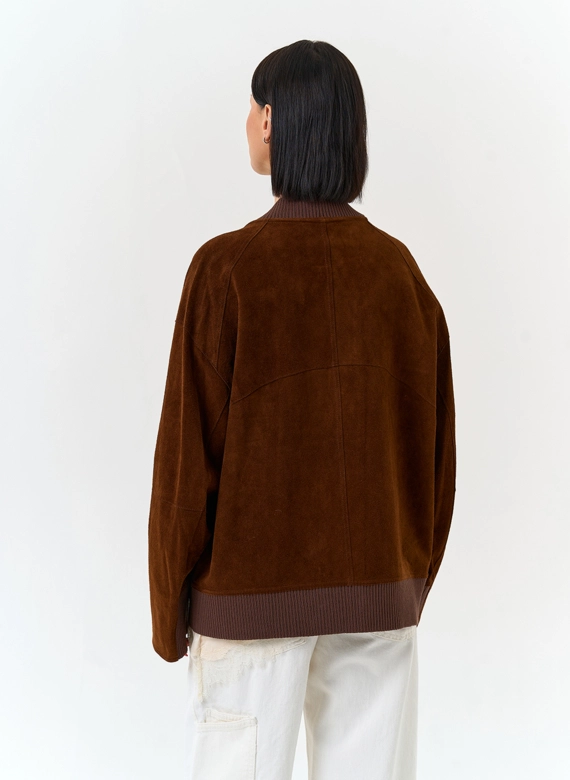 Женская куртка из натуральной замши 