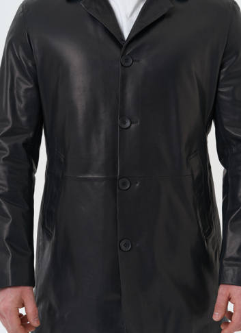 Мужской пиджак из натуральной кожи