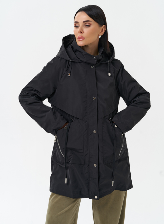 Плащ женский с капюшоном