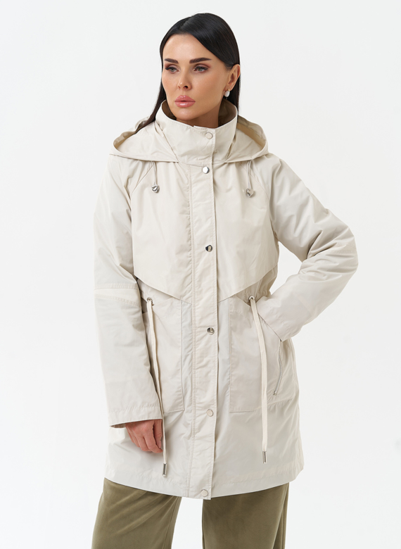Плащ женский с капюшоном