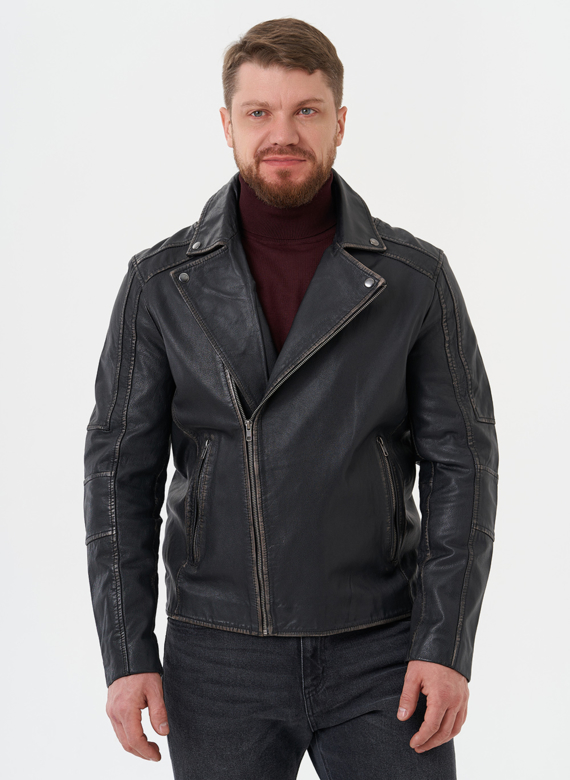 Кожаная куртка "косуха" 