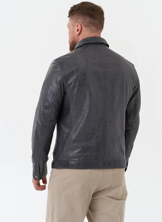 Мужская куртка из натуральной кожи 