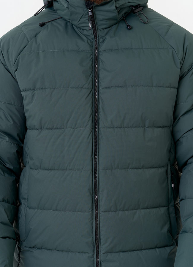 Мужской пуховик с капюшоном  модель № 31457 универмаг малина